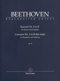 Beethoven Concerto No 2 Bb Op19 Study Score Sheet Music Songbook