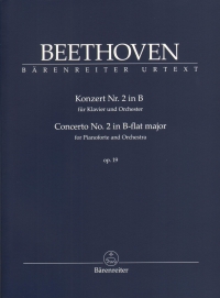 Beethoven Concerto No 2 Bb Op19 Study Score Sheet Music Songbook