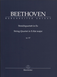 Beethoven String Quartet Eb Op127 Study Score Sheet Music Songbook