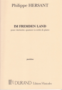 Hersant Im Fremden Land Clt, Str 4tet & Pft Score Sheet Music Songbook