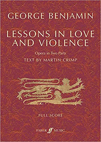 Benjamin Lessons In Love And Violence Full Score Sheet Music Songbook