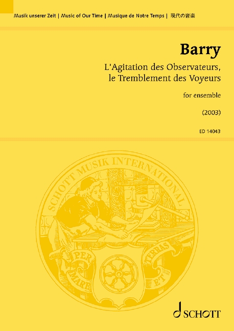 Barry Lagitation Des Observateurs… Study Score Sheet Music Songbook