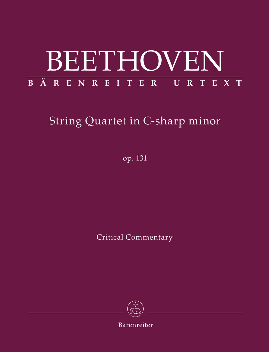 Beethoven String Quartet C#min Op131 Crit Report Sheet Music Songbook