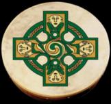 Bodhran Celtic Cross Pack 12 Inch Gallen Cross Sheet Music Songbook