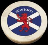 Bodhran 12 Inch Scottish Flag Sheet Music Songbook