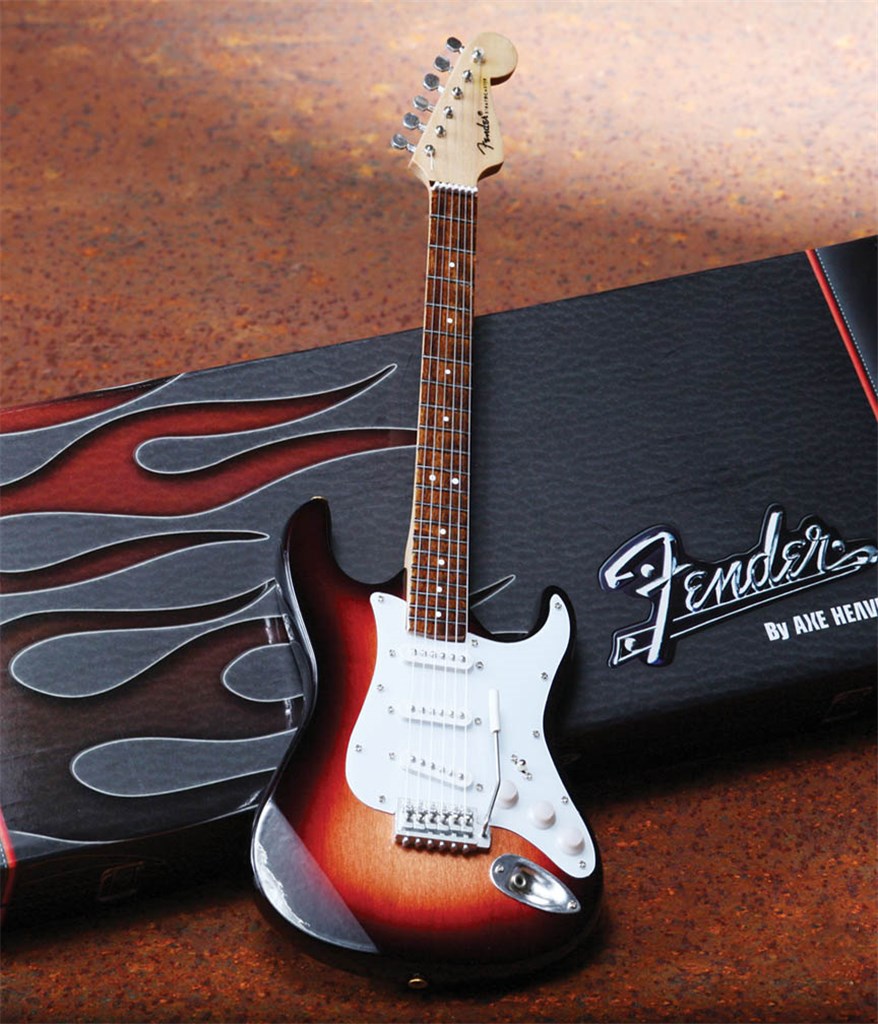 Fender Stratocaster Classic Sunburst Finish Miniat Sheet Music Songbook