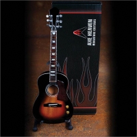 Acoustic Vintage Sunburst Finish Model Miniature Sheet Music Songbook