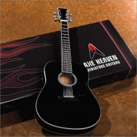 Acoustic Classic Black Finish Model Miniature Guit Sheet Music Songbook