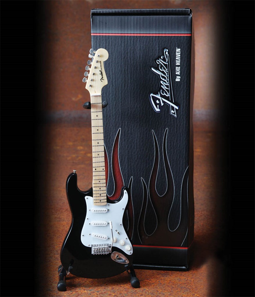 Fender Stratocaster Classic Black Finish Miniature Sheet Music Songbook