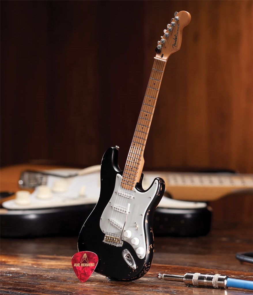 Fender Stratocaster Black Vintage Distress Miniatu Sheet Music Songbook