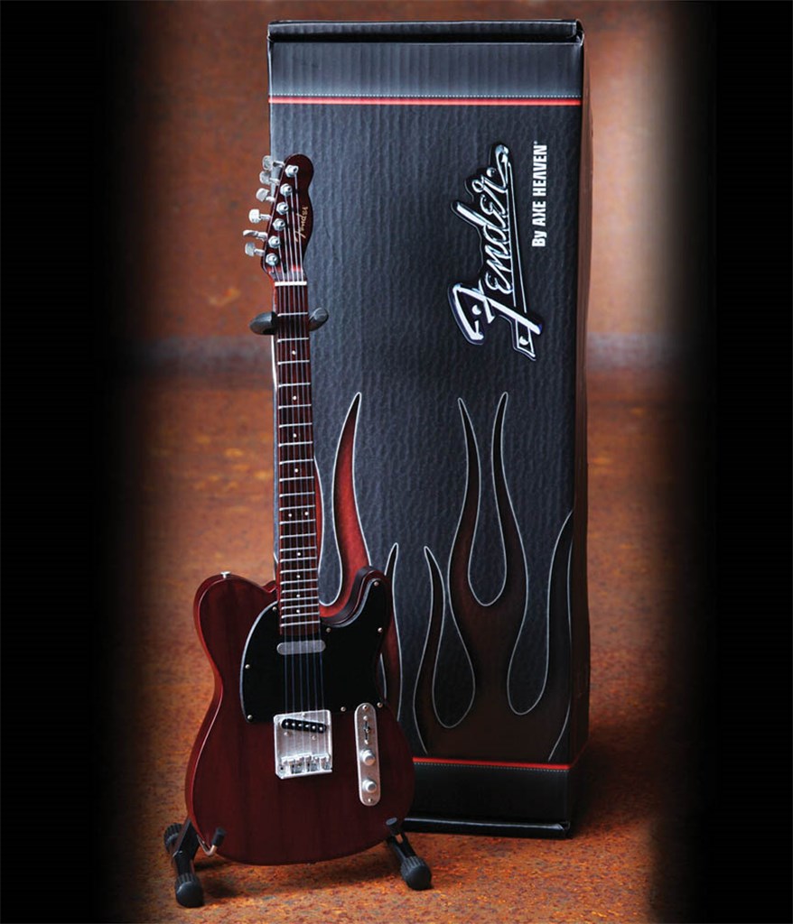 Fender Telecaster Rosewood Finish Miniature Guitar Sheet Music Songbook