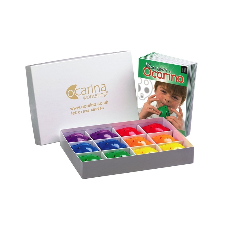 Ocarina Starter Box (12 Ocarinas & 12 Tutor Books) Sheet Music Songbook
