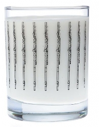 Clear Glass Tumbler Flute Design Sheet Music Songbook