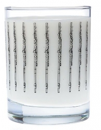 Clear Glass Tumbler Flute Design Sheet Music Songbook