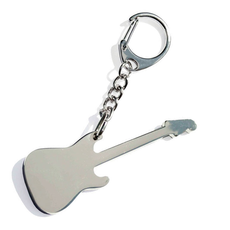 Metal Key Ring Electric Guitar 1 Iconic Sheet Music Songbook