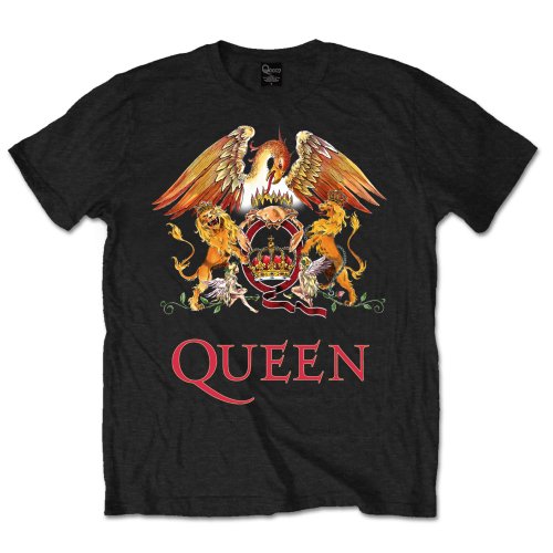 Queen T Shirt Classic Crest Mens Small Sheet Music Songbook