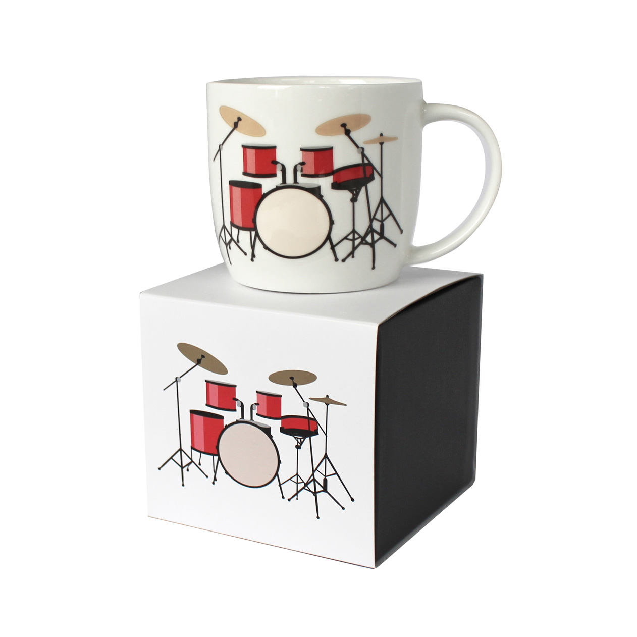 Rock Club Boxed Mug Drum Kit White Sheet Music Songbook