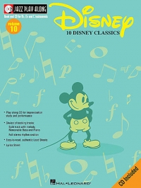 Jazz Play Along 10 Disney Classics Book & Cd Sheet Music Songbook