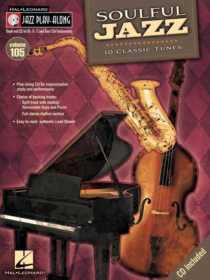 Jazz Play Along 105 Soulful Jazz Book & Cd Sheet Music Songbook