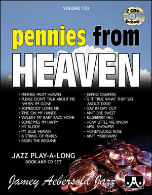 Aebersold 130 Pennies From Heaven Book & Cd Sheet Music Songbook