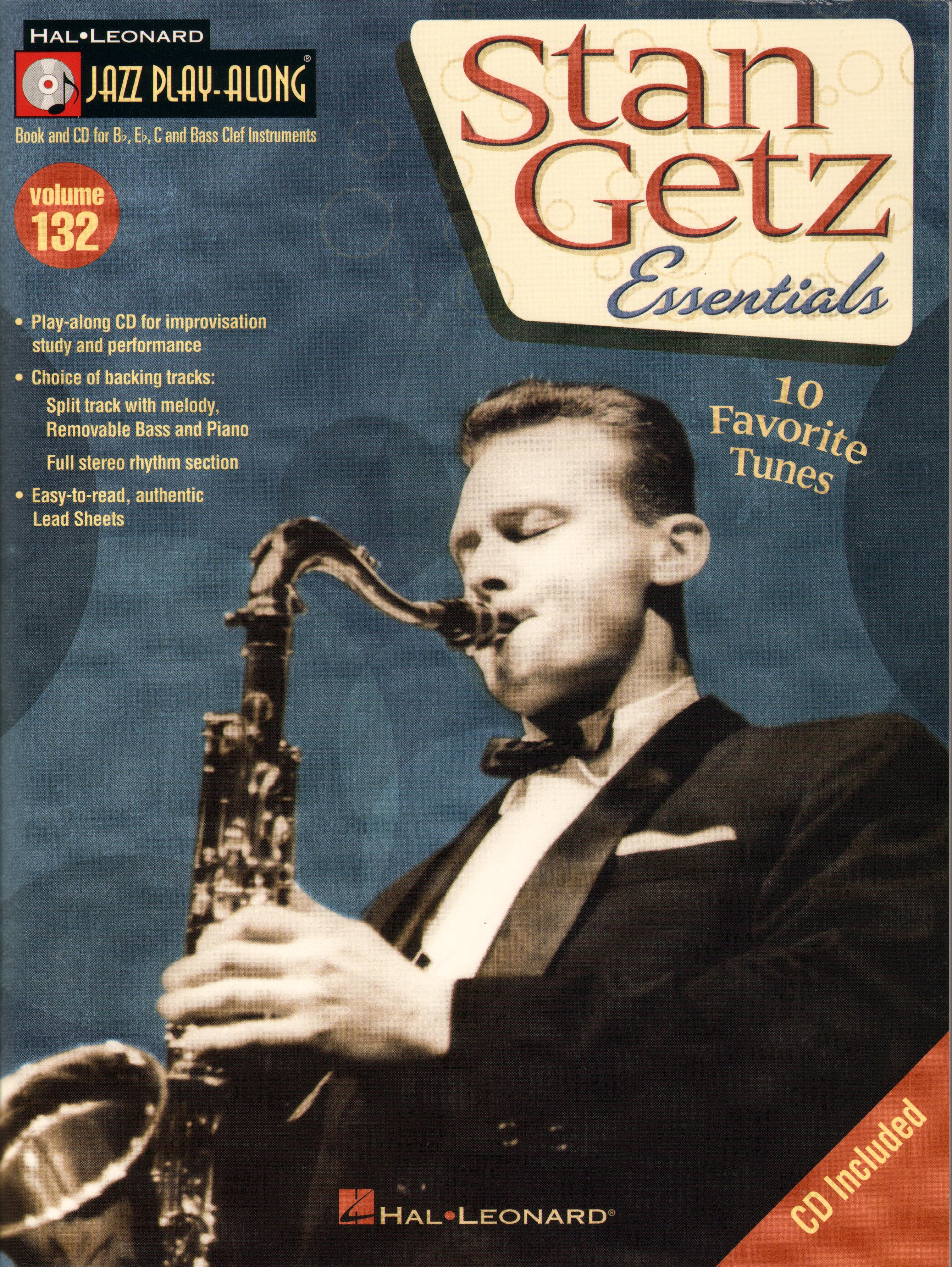 Jazz Play Along 132 Stan Getz Essentials Book & Cd Sheet Music Songbook