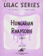 Lilac 035 Liszt Hungarian Rhapsodie Sheet Music Songbook