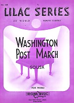 Lilac 049 Sousa Washington Post Sheet Music Songbook