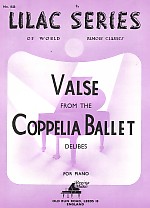 Lilac 052 Delibes Coppelia Ballet Sheet Music Songbook