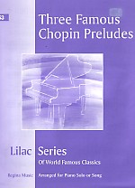 Lilac 053 Chopin 3 Preludes Sheet Music Songbook