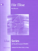 Lilac 054 Beethoven Fur Elise Sheet Music Songbook