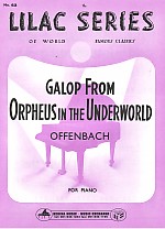 Lilac 063 Offenbach Orpheus In Underworld Can Can Sheet Music Songbook