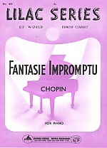 Lilac 067 Chopin Fantasie Impromptu Sheet Music Songbook