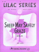 Lilac 068 Bach Sheep May Safely Graze Sheet Music Songbook