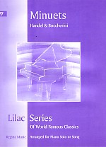 Lilac 077 Handel & Boccherini Minuets Sheet Music Songbook