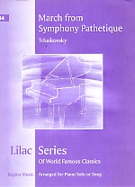 Lilac 084 Tchaikovsky March Symphony Pathetique Sheet Music Songbook