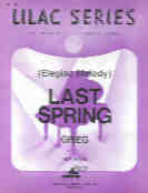 Lilac 087 Grieg Last Spring Sheet Music Songbook