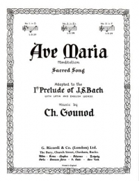 Ave Maria Bach/gounod Eb Sheet Music Songbook