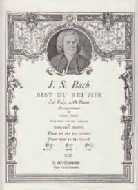 Bist Du Bei Mir Js Bach Key Bb Low Voice Sheet Music Songbook