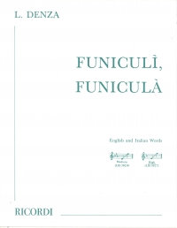 Funiculi Funicula Denza Key F High Sheet Music Songbook