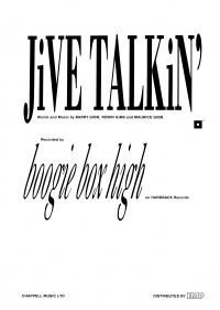 Jive Talkin (boogie Box High) Sheet Music Songbook