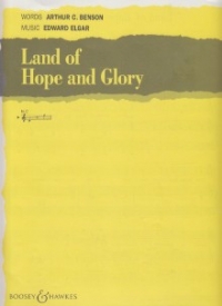 Land Of Hope And Glory Elgar Key C Sheet Music Songbook