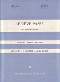 Le Reve Passe (soldiers Dream) Key C Sheet Music Songbook