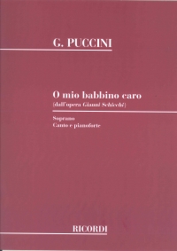 O Mio Babbino Caro Puccini Key Ab Italian Only Sheet Music Songbook