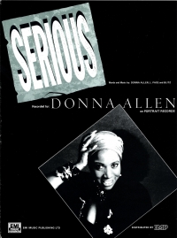 Serious (donna Allen) Sheet Music Songbook