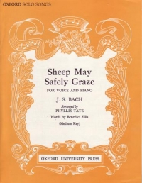 Sheep May Safely Graze Bach Key G Sheet Music Songbook