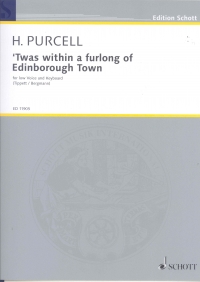Twas Within A Furlong Of Edinburgh Purcell Emin Sheet Music Songbook