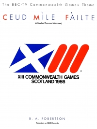 Commonwealth Games 1986 Theme (ceud Mile Failte) Sheet Music Songbook