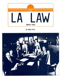 L A Law (mike Post) Sheet Music Songbook