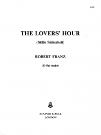 Lovers Hour Franz Key Db Sheet Music Songbook