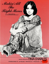 Makin All The Right Moves (tina Charles) Sheet Music Songbook